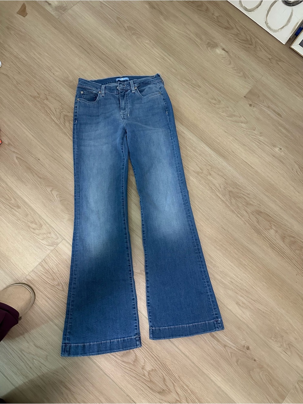 7 for all mankind dojo Light Blue Flare Jeans